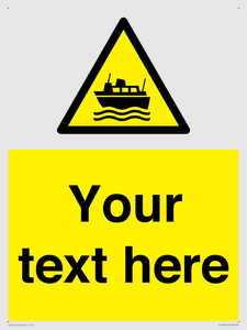 Custom warning ferries crossing vessels